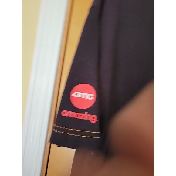 AMC Movie Theater Employee Unisex Uniform Shirt Sz Large AMC Classic Shirt Black - Picture 4 of 5